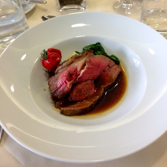 Roasted Sirloin of Lancanshire Beef with a Mustard and Herb Glaze
